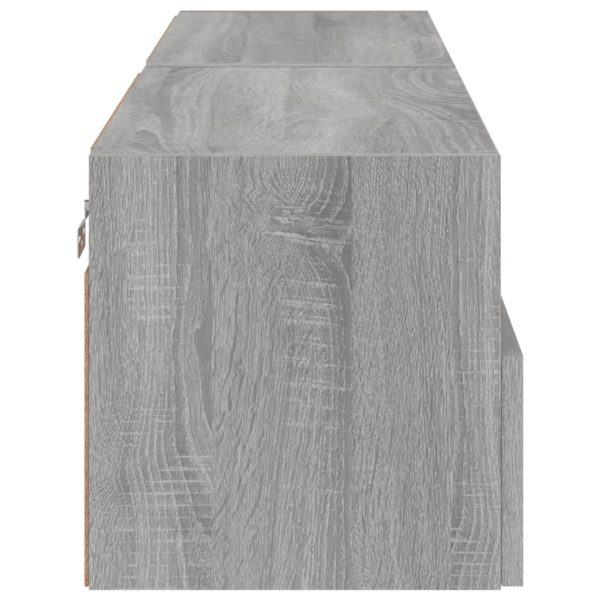 Móveis parede p/ TV 2pcs 60x30x30cm deriv. madeira cinza sonoma - Image 8