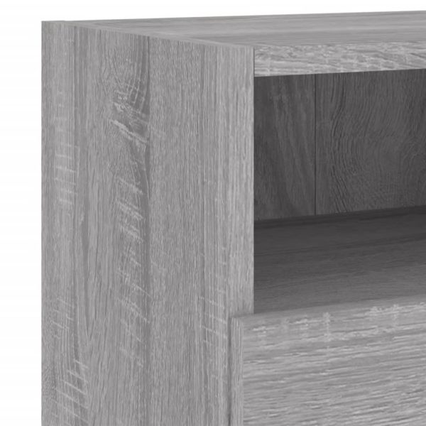 Móveis parede p/ TV 2pcs 60x30x30cm deriv. madeira cinza sonoma - Image 10