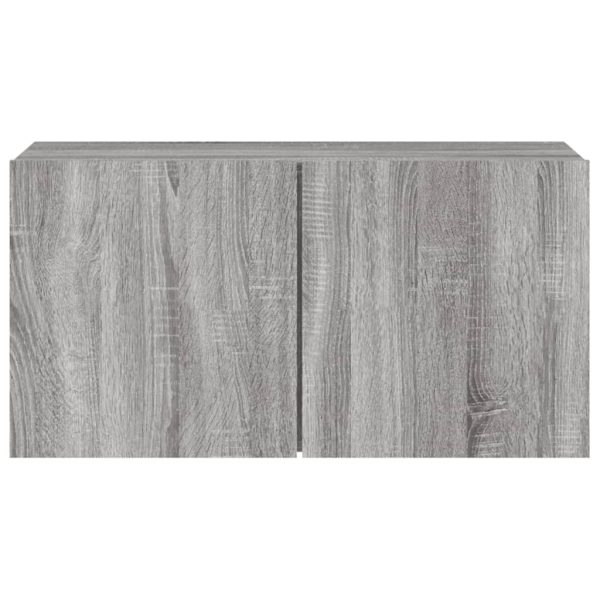 Móvel de parede para TV 80x30x41 cm cinzento sonoma - Image 5