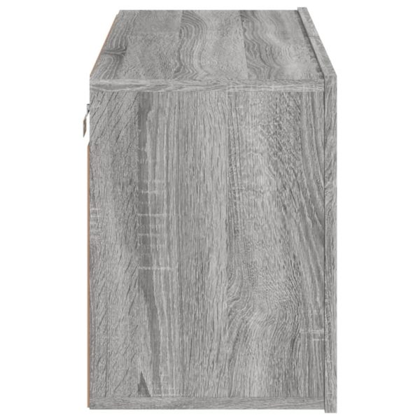 Móvel de parede para TV 80x30x41 cm cinzento sonoma - Image 6