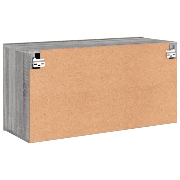 Móvel de parede para TV 80x30x41 cm cinzento sonoma - Image 7