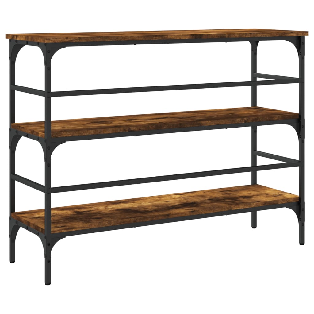 Mesa consola 100x32x75 cm derivados de madeira carvalho fumado - Image 6