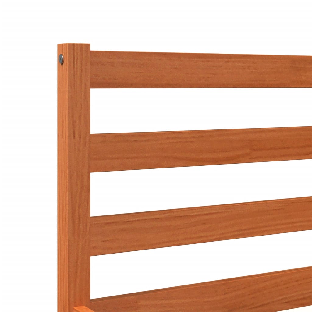 Cama sem colchão 90x200 cm pinho maciço castanho-mel - Image 6