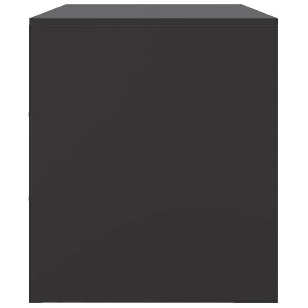 Móvel de TV 99x39x44 aço preto - Image 7