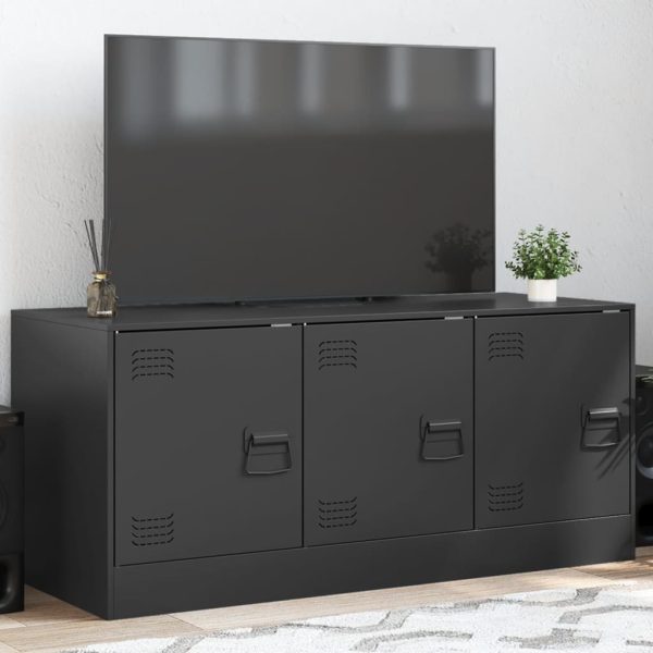 Móvel de TV 99x39x44 aço preto