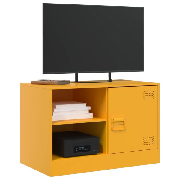Móvel de TV 67x39x44 cm aço amarelo mostarda - Image 3