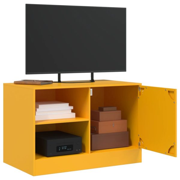 Móvel de TV 67x39x44 cm aço amarelo mostarda - Image 4