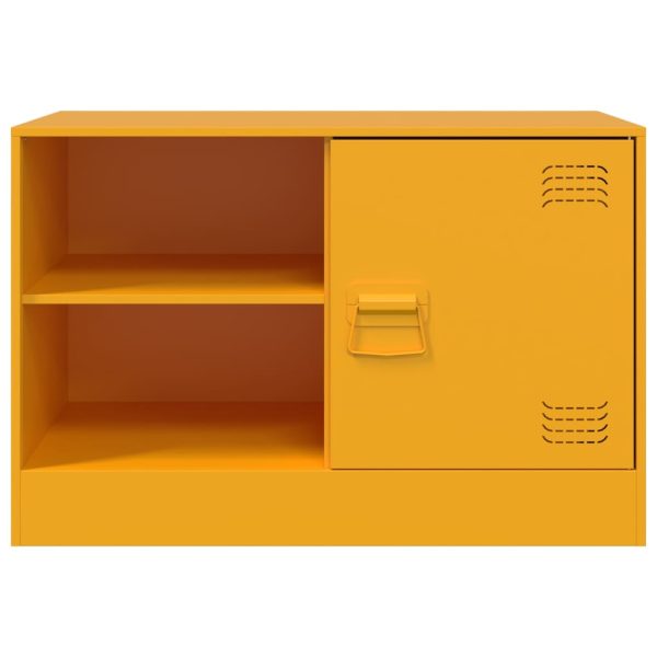 Móvel de TV 67x39x44 cm aço amarelo mostarda - Image 5