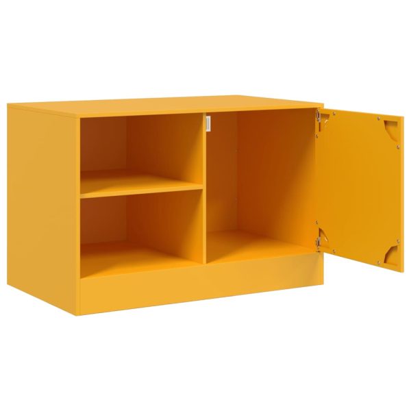 Móvel de TV 67x39x44 cm aço amarelo mostarda - Image 6