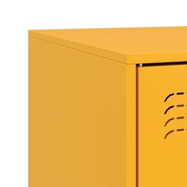 Móvel de TV 67x39x44 cm aço amarelo mostarda - Image 10