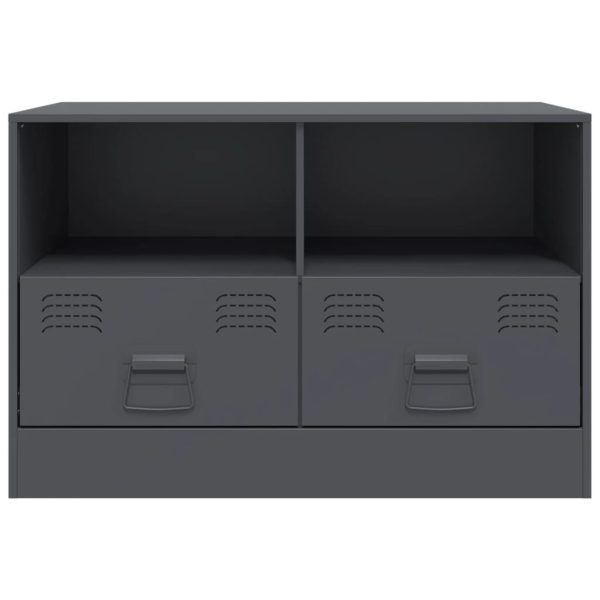 Móveis de TV 2 pcs 67x39x44 cm aço antracite - Image 4