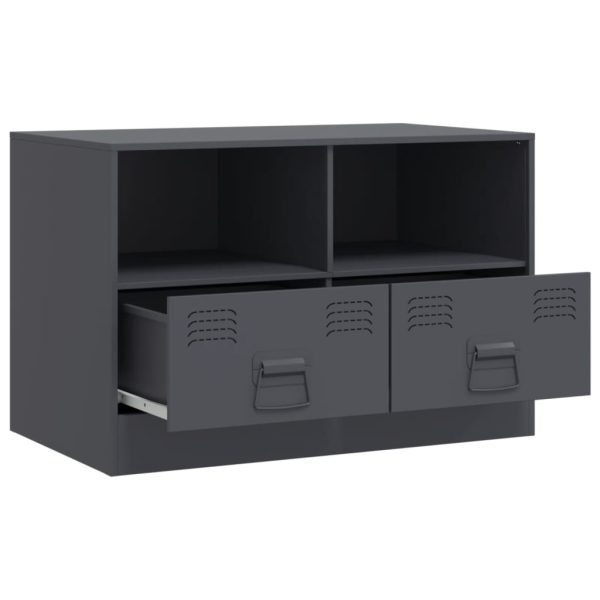 Móveis de TV 2 pcs 67x39x44 cm aço antracite - Image 5