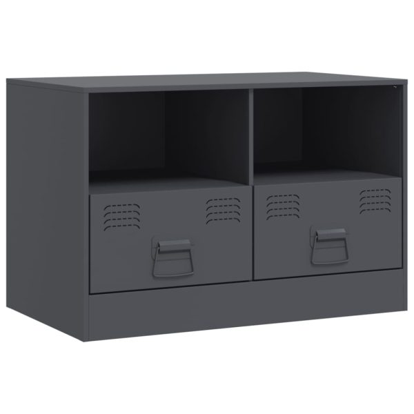 Móveis de TV 2 pcs 67x39x44 cm aço antracite - Image 6
