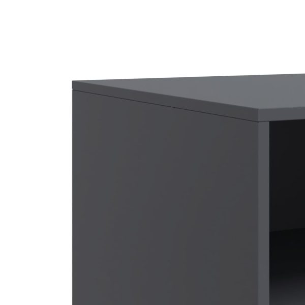 Móveis de TV 2 pcs 67x39x44 cm aço antracite - Image 9