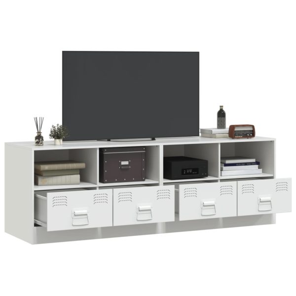 Móveis de TV 2 pcs 67x39x44 cm aço branco - Image 3