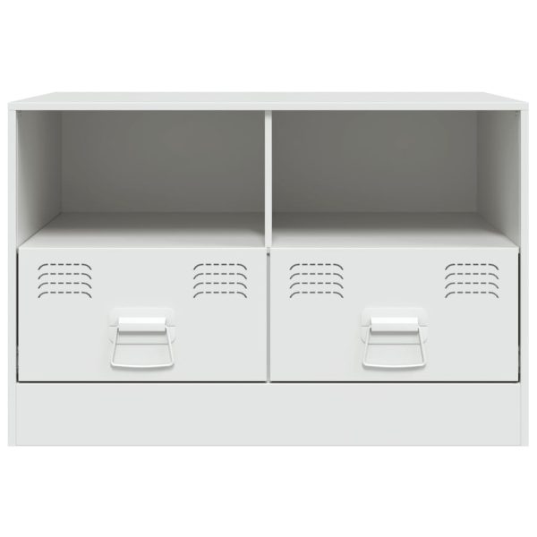 Móveis de TV 2 pcs 67x39x44 cm aço branco - Image 4