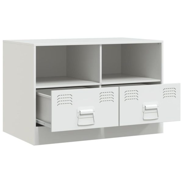 Móveis de TV 2 pcs 67x39x44 cm aço branco - Image 5
