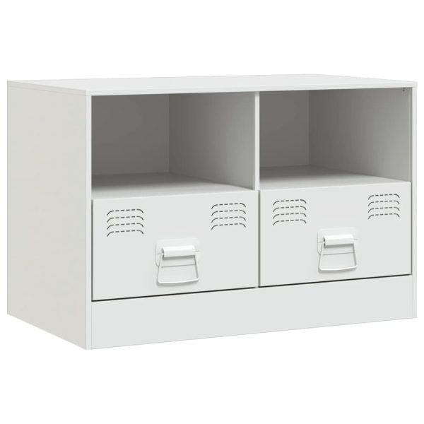 Móveis de TV 2 pcs 67x39x44 cm aço branco - Image 6
