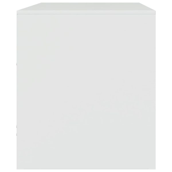 Móveis de TV 2 pcs 67x39x44 cm aço branco - Image 7