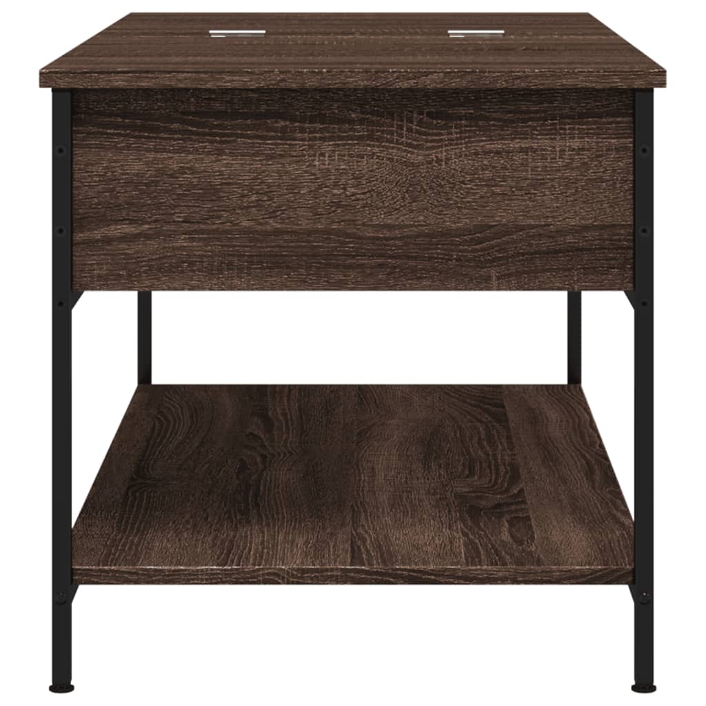 Mesa centro 100x50x50 cm deriv. madeira/metal carvalho castanho - Image 5