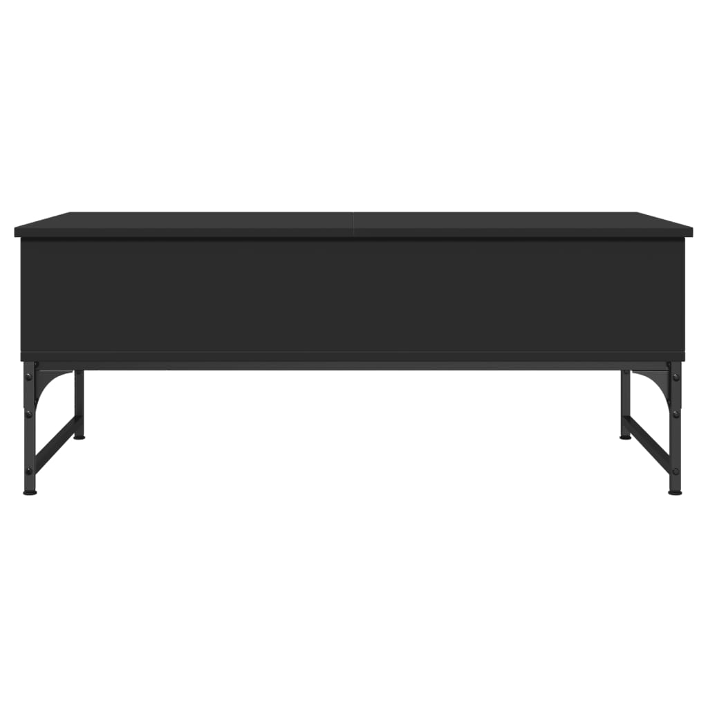 Mesa de centro 100x50x40 cm derivados de madeira/metal preto - Image 4