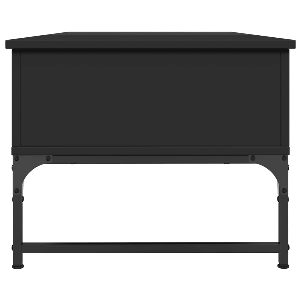 Mesa de centro 100x50x40 cm derivados de madeira/metal preto - Image 5