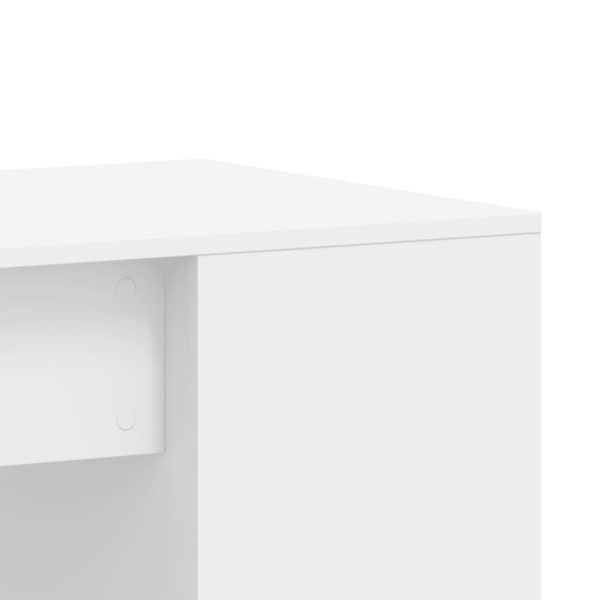 Secretária 102x50x75 cm derivados de madeira branco - Image 6