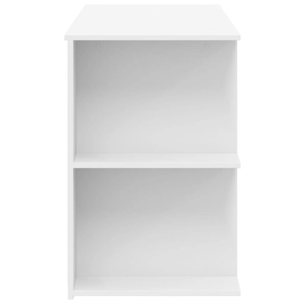 Secretária 140x50x75 cm derivados de madeira branco - Image 4
