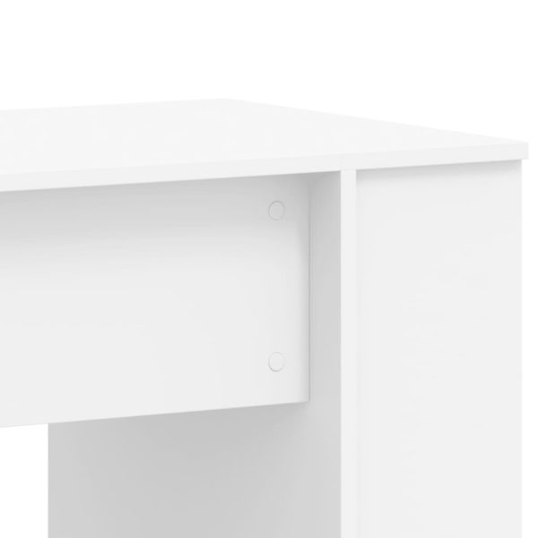 Secretária 140x50x75 cm derivados de madeira branco - Image 6