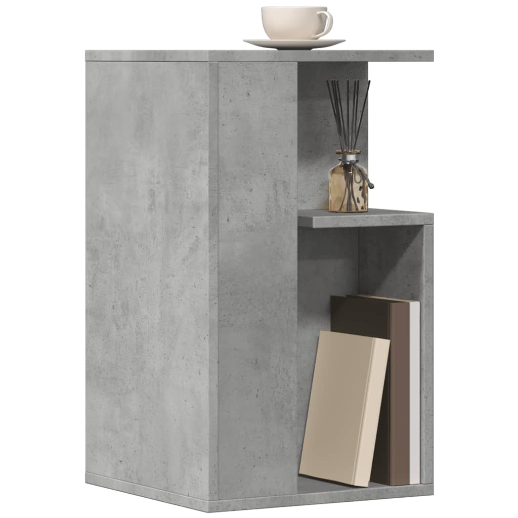 Mesa de apoio 35x35x60 cm derivados de madeira cinzento cimento - Image 3