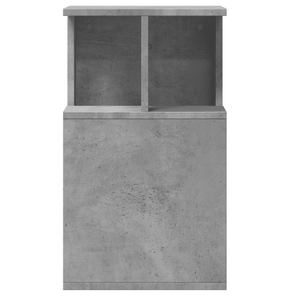 Mesa de apoio 35x35x60 cm derivados de madeira cinzento cimento - Image 5