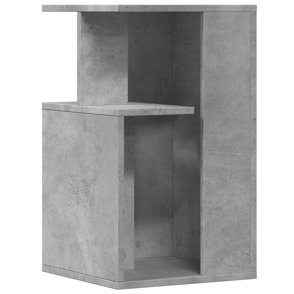 Mesa de apoio 35x35x60 cm derivados de madeira cinzento cimento - Image 6