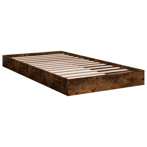 Estrutura cama s/ colchão derivados de madeira carvalho fumado - Image 2