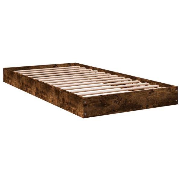 Estrutura cama s/ colchão derivados de madeira carvalho fumado - Image 5