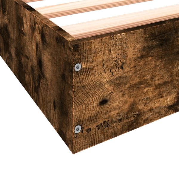 Estrutura cama s/ colchão derivados de madeira carvalho fumado - Image 7