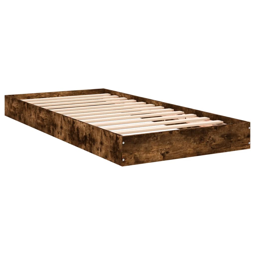 Estrutura cama s/ colchão derivados de madeira carvalho fumado - Image 5