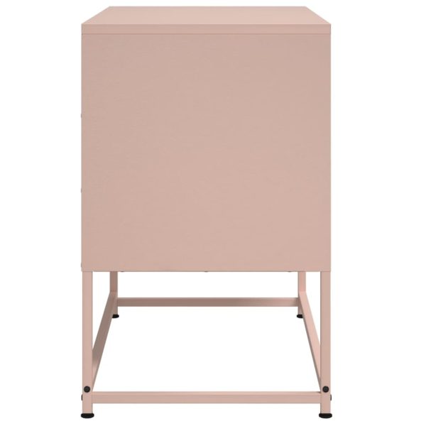 Móvel de TV 68,5x39x60,5 cm aço rosa - Image 6