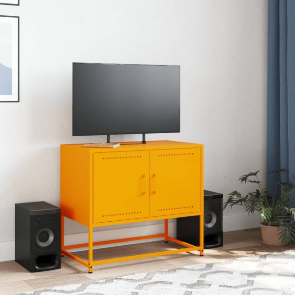 Móvel de TV 68,5x39x60,5 cm aço amarelo mostarda - Image 2
