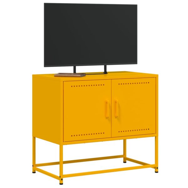 Móvel de TV 68,5x39x60,5 cm aço amarelo mostarda - Image 3