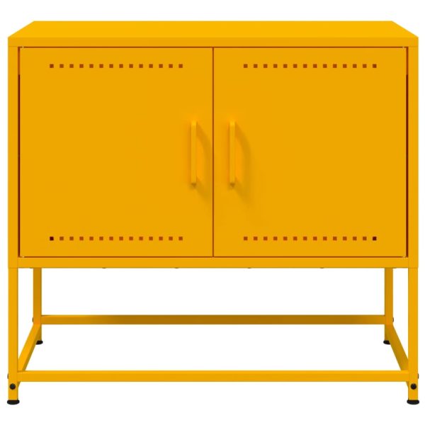 Móvel de TV 68,5x39x60,5 cm aço amarelo mostarda - Image 5