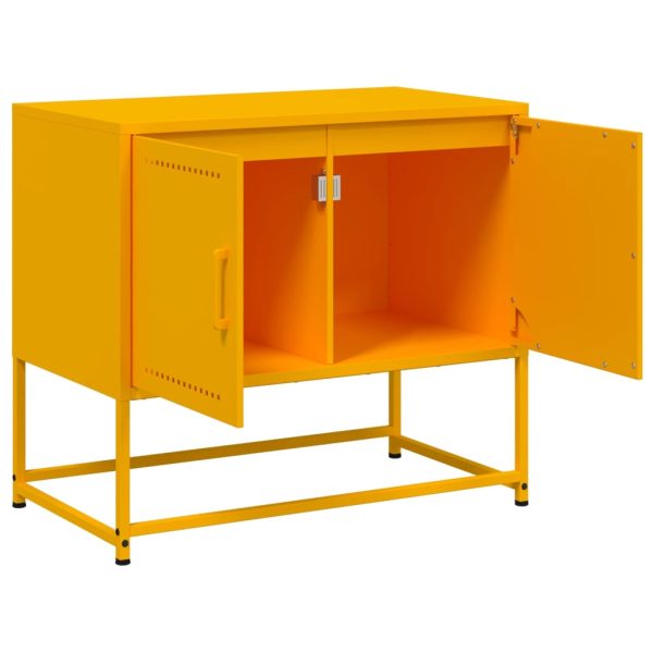 Móvel de TV 68,5x39x60,5 cm aço amarelo mostarda - Image 8