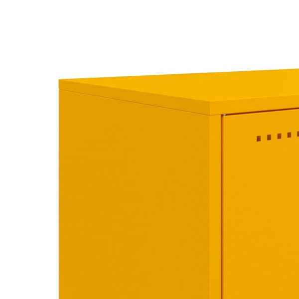 Móvel de TV 68,5x39x60,5 cm aço amarelo mostarda - Image 9