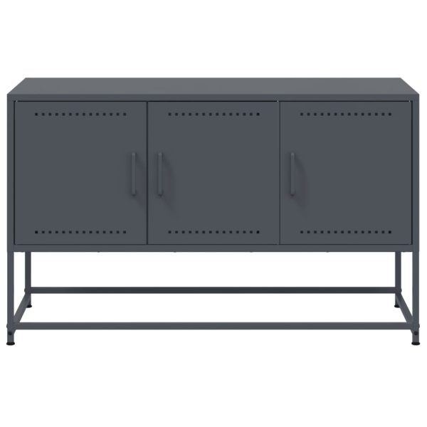 Móvel de TV 100,5x39x60,5 cm aço antracite - Image 5
