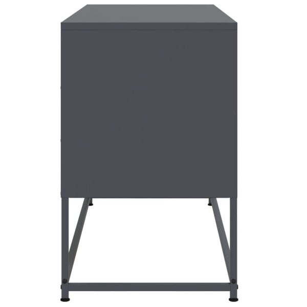 Móvel de TV 100,5x39x60,5 cm aço antracite - Image 6