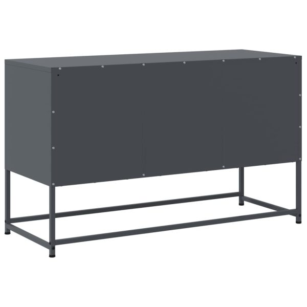 Móvel de TV 100,5x39x60,5 cm aço antracite - Image 7