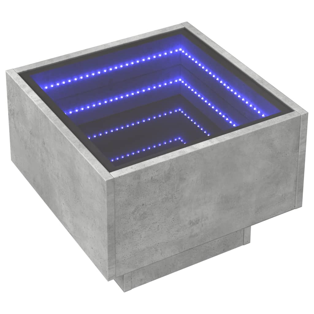 Mesa de apoio c/ LEDs 40x40x30 cm derivados de madeira - Image 2