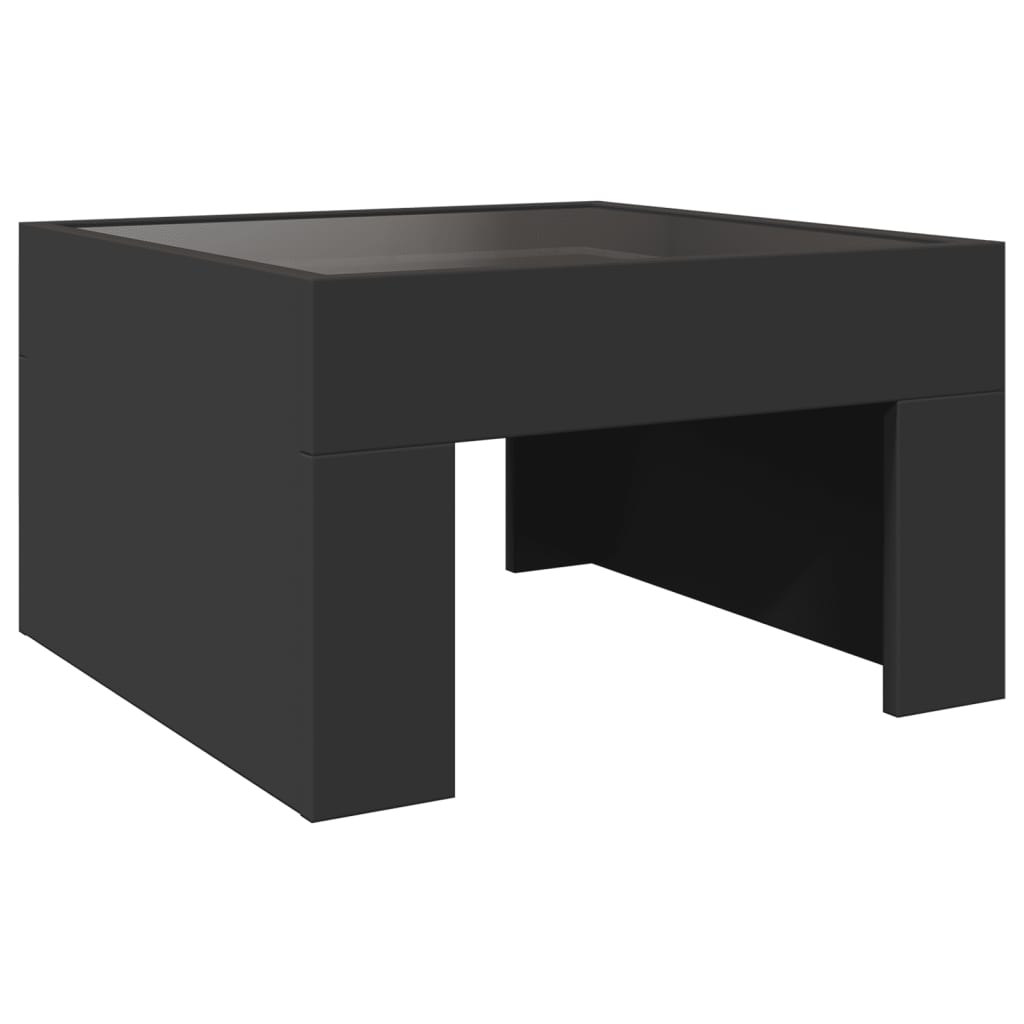 Mesa de centro luzes LED Infinity 50x50x30 cm preto - Image 7