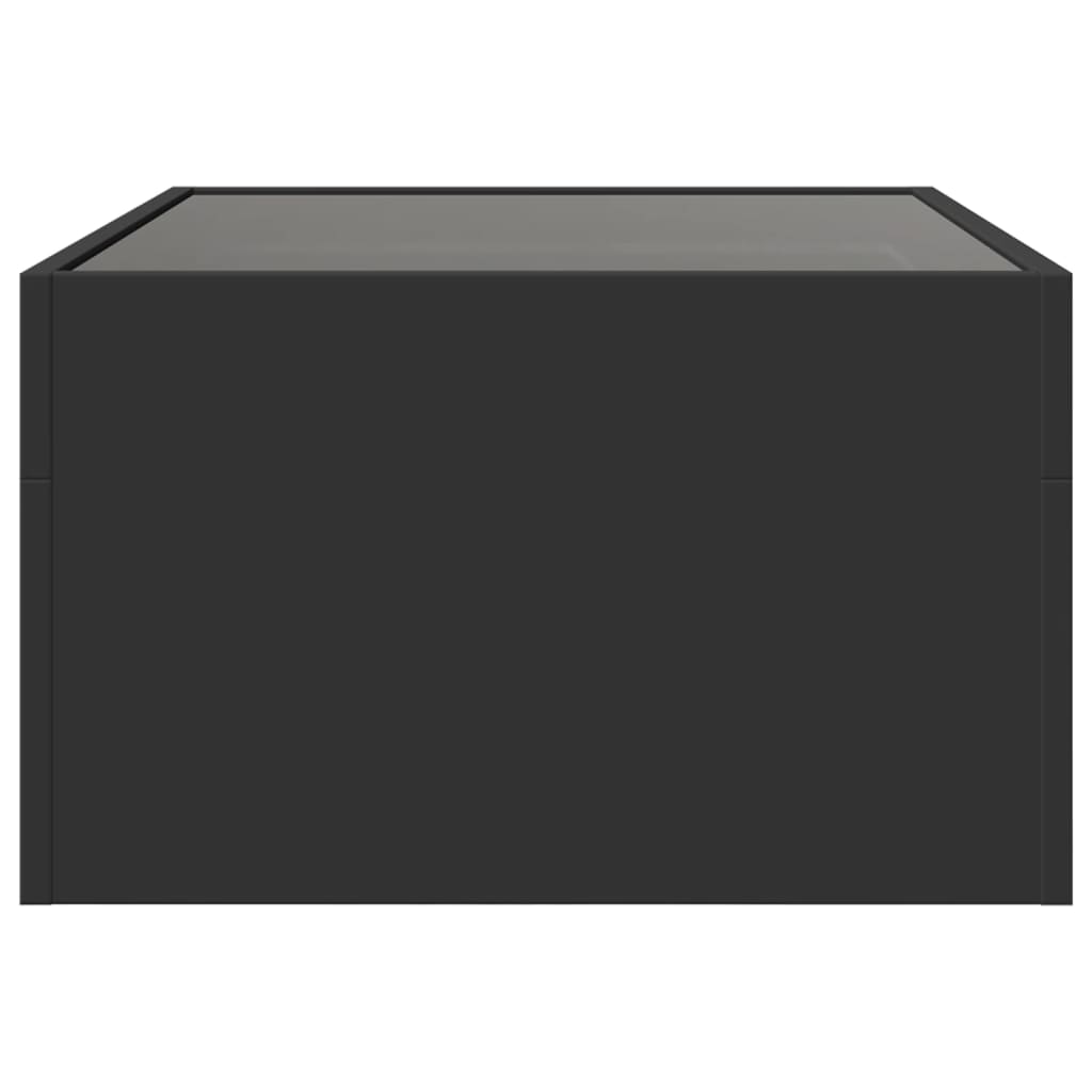 Mesa de centro luzes LED Infinity 70x50x30 cm preto - Image 6