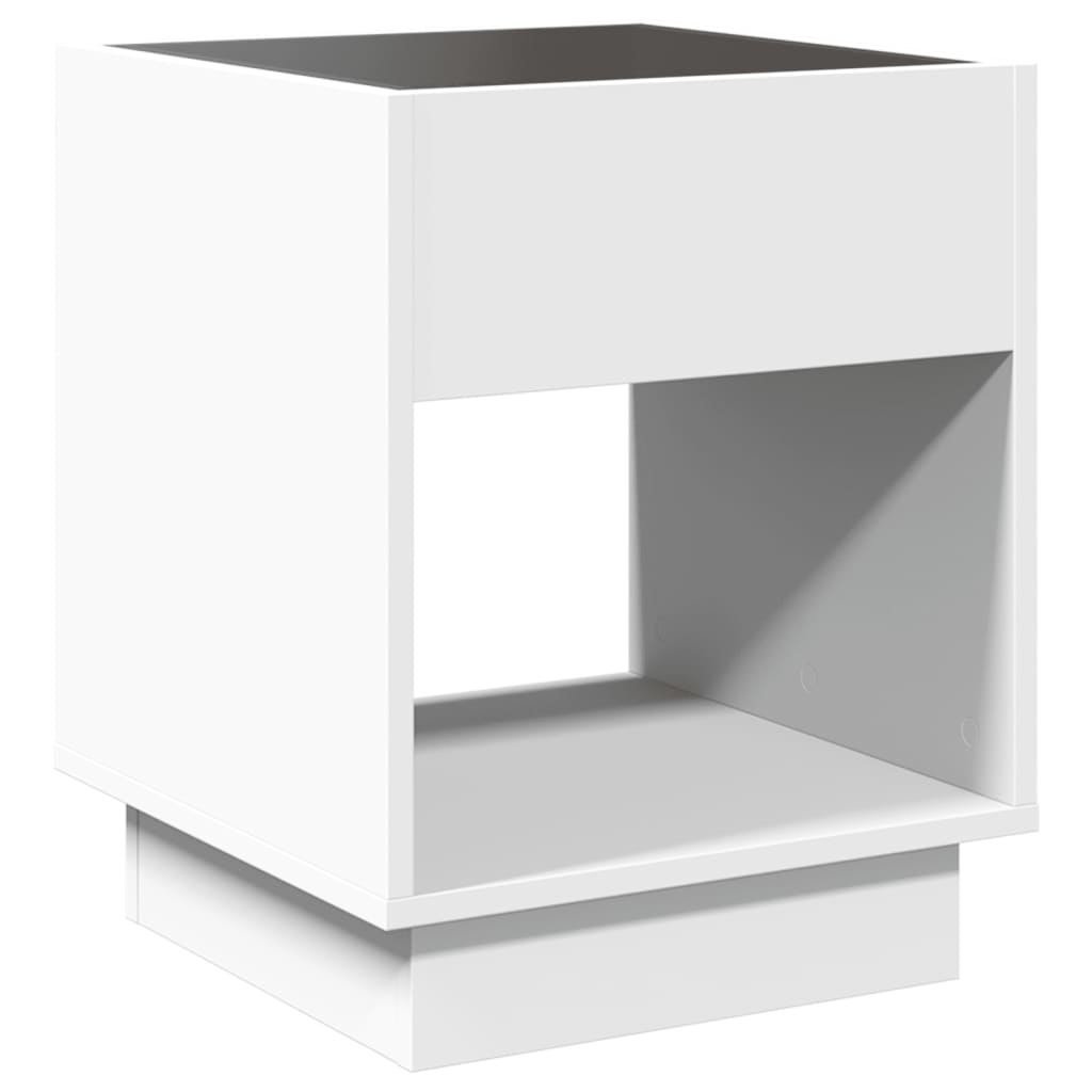 Mesa de centro luzes LED Infinity 40x40x50 cm branco - Image 7