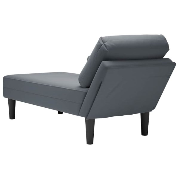 Chaise lounge c/ almofada/apoio de braços direito veludo - Image 6